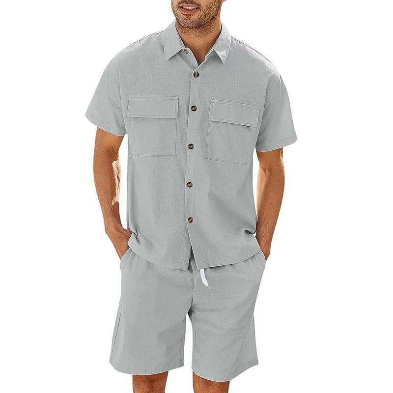 Men's Summer Short Sleeve Suit