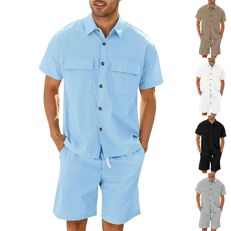 Men's Summer Short Sleeve Suit