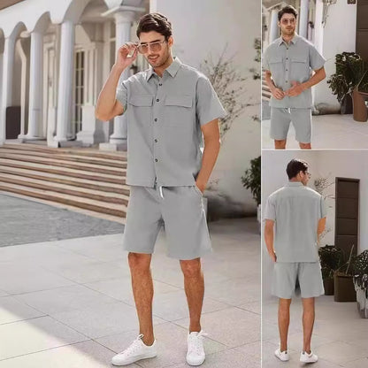 Men's Summer Short Sleeve Suit