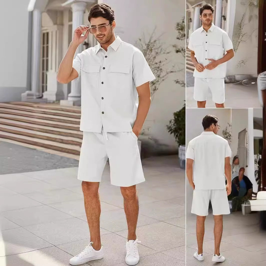 Men's Summer Short Sleeve Suit