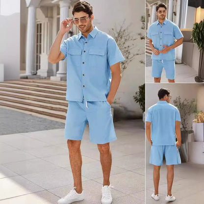 Men's Summer Short Sleeve Suit