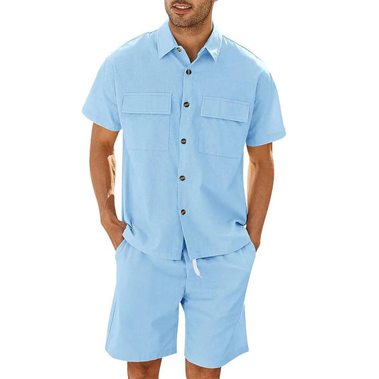 Men's Summer Short Sleeve Suit